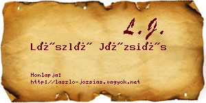 László Józsiás névjegykártya